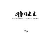 Abuzz — Tipsy Brush Lettering