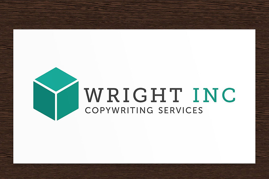 Wright Inc Copywriter Logo - PSD in Logo Templates - product preview 8