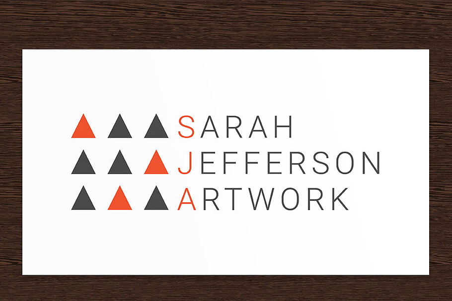 Sarah Jefferson Artist Logo - PSD in Logo Templates - product preview 8
