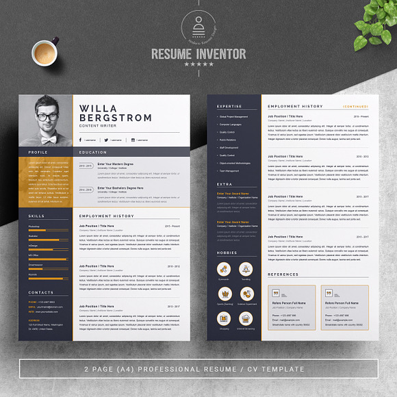 Resume Template for Word in Resume Templates - product preview 1