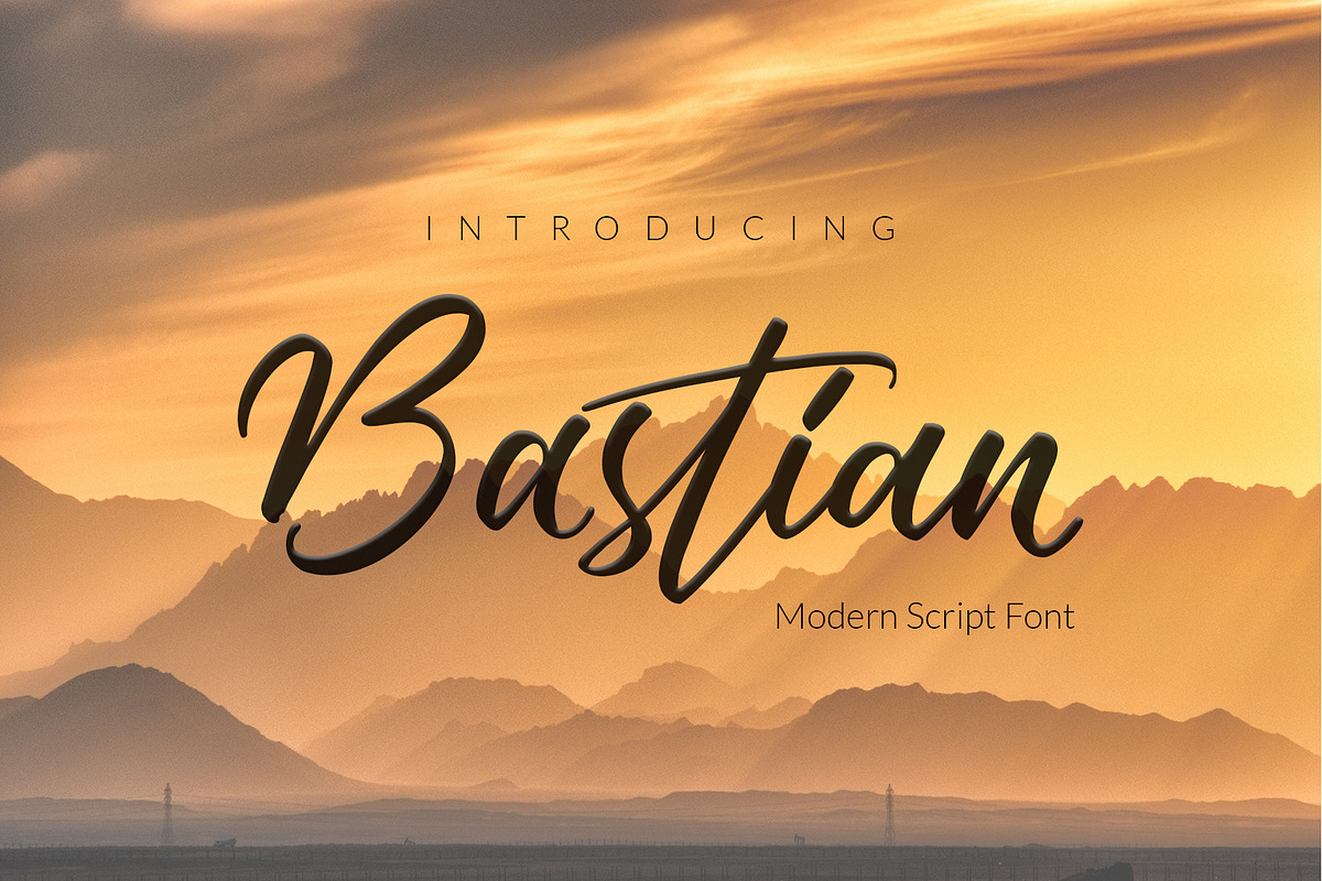 Bastian in Script Fonts - product preview 8