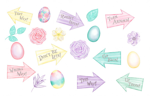 Follow the Bunny - Easter clipart in Illustrations - product preview 3