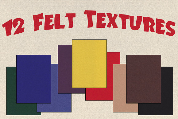 12 Felt Textures in Textures - product preview 4