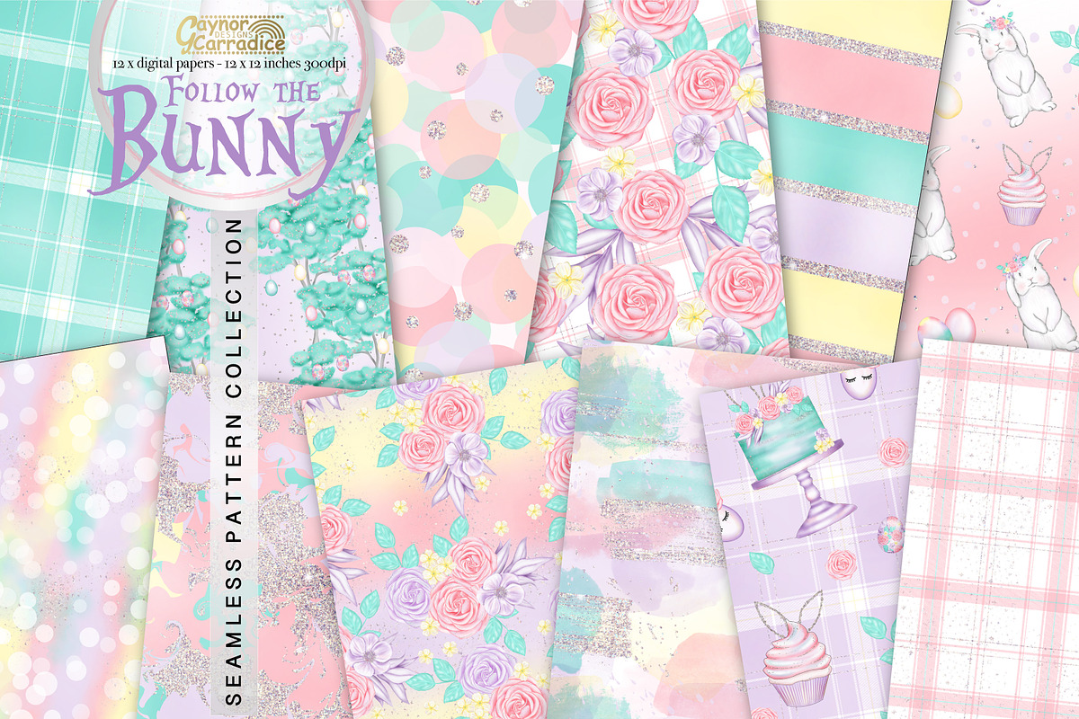 Follow the bunny pattern collection in Patterns - product preview 8