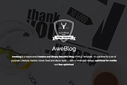 Aweblog Blog HTML Template | 50% Off