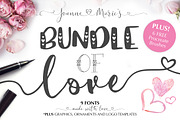 Valentine's Font Bundle + Extras!
