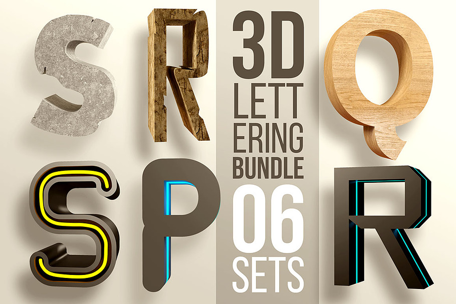 3D Lettering Mega Bundle