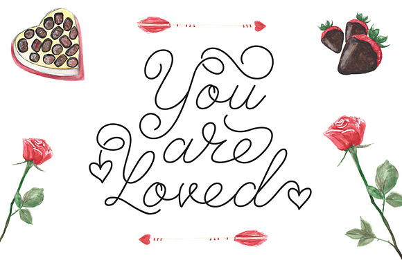 Valentine's Font Bundle + Extras! in Script Fonts - product preview 50