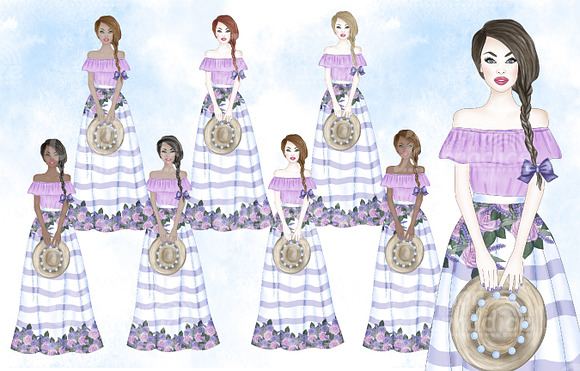Provence - watercolor clipart 2 in Illustrations - product preview 1