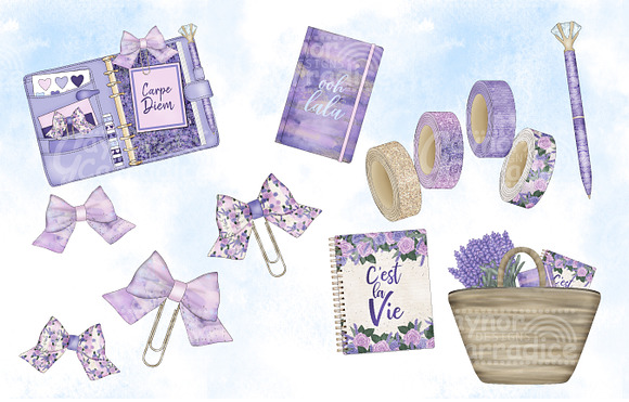 Provence - watercolor clipart 2 in Illustrations - product preview 3