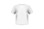 white round neck t-shirts male isola