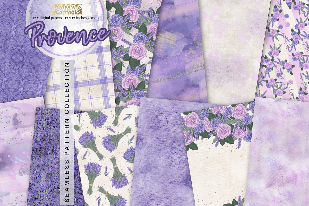Provence - seamless patterns in Patterns - product preview 8