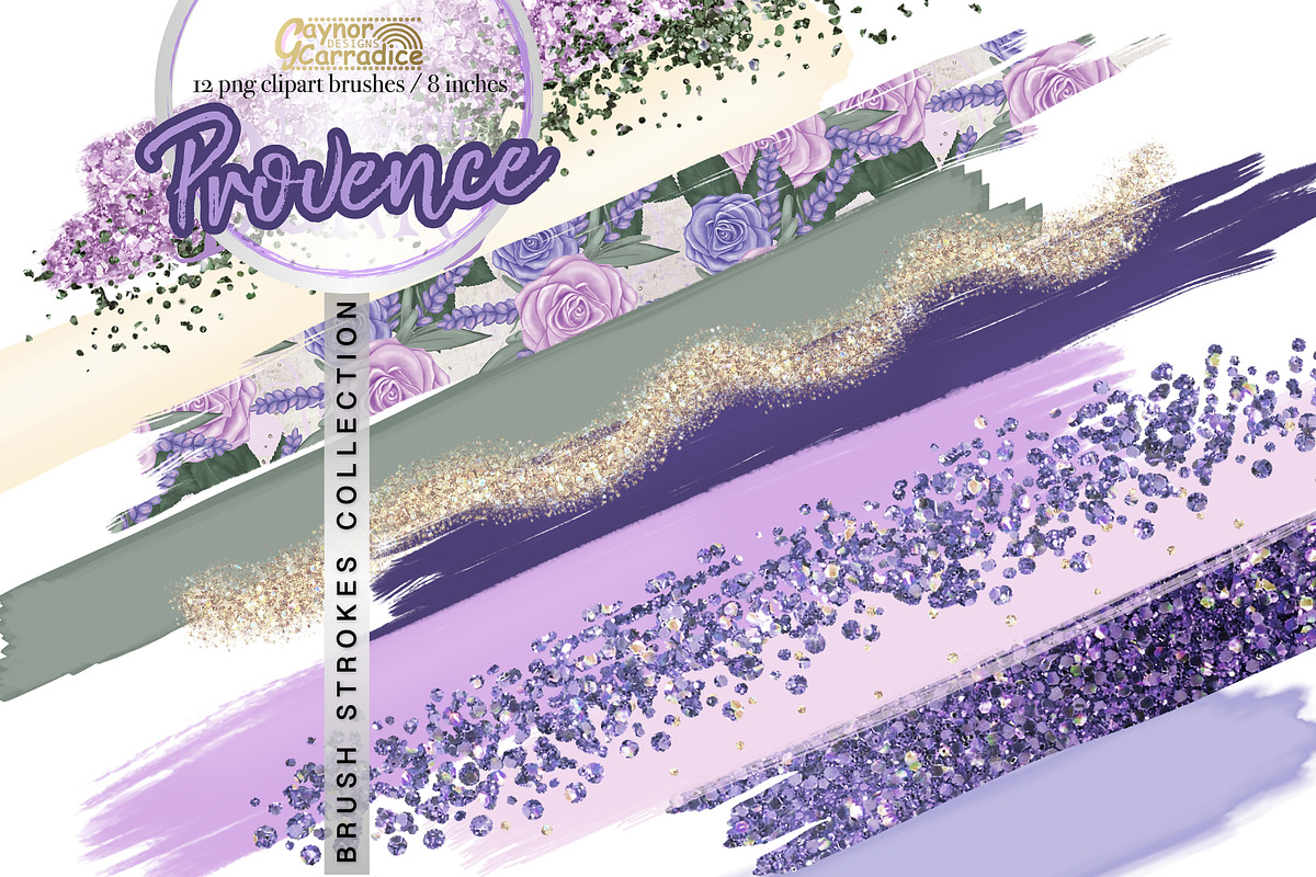 Provence - brushes clipart in Textures - product preview 8