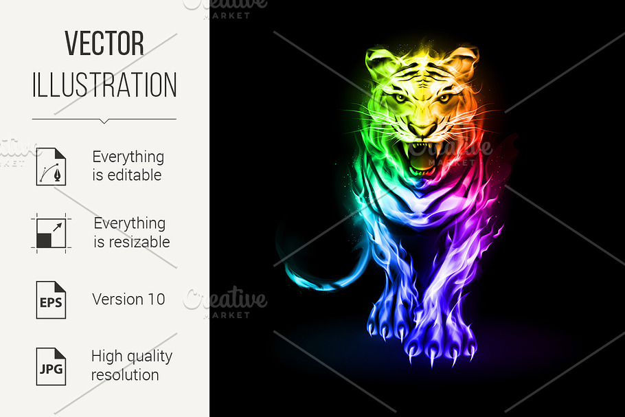 Fire Tiger in Graphics - product preview 8