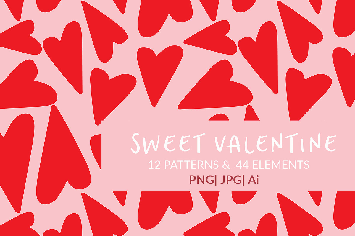Sweet Valentine Patterns & Elements in Patterns - product preview 8