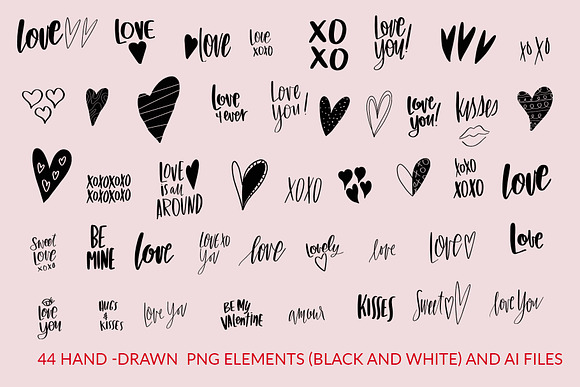 Sweet Valentine Patterns & Elements in Patterns - product preview 2
