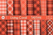 Living Coral  Tartan