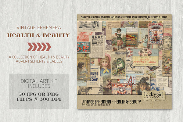 Vintage Ephemera - Health and Beauty