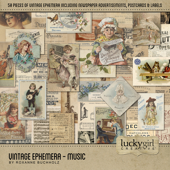 Vintage Ephemera - Music in Objects - product preview 1