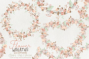 Flower Wreaths BI07 - Floral Clipart