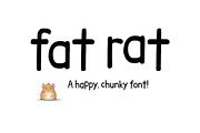 Fat Rat Font - chunky sans serif