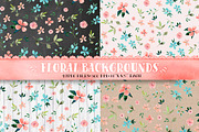 Floral backgrounds - digital paper