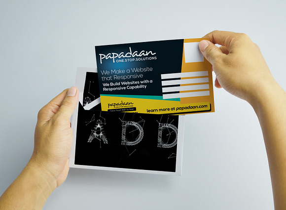 Website Studio Promotion PostCard in Postcard Templates - product preview 2