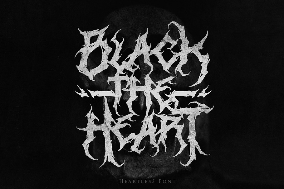 Heartless-Great Deathmetal Font in Blackletter Fonts - product preview 8
