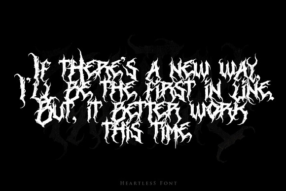Heartless-Great Deathmetal Font in Blackletter Fonts - product preview 2
