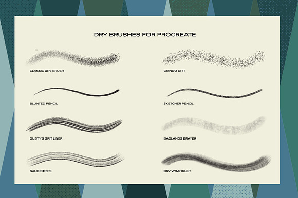 The Dry Brush Pack for Procreate in Photoshop Brushes - product preview 5