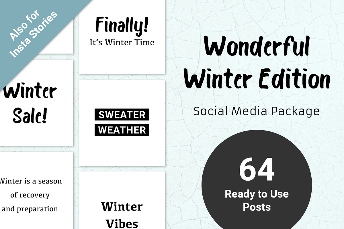 Winter Edition - Social Media in Instagram Templates - product preview 8
