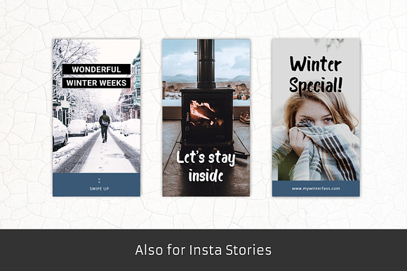Winter Edition - Social Media in Instagram Templates - product preview 7