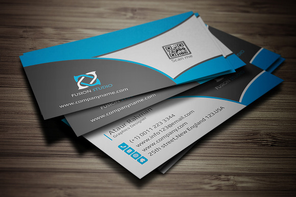 Color Business Card  in Business Card Templates - product preview 1