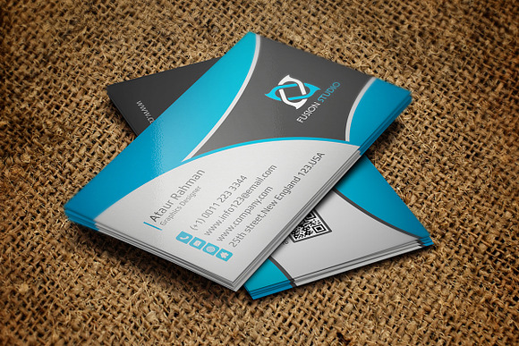 Color Business Card  in Business Card Templates - product preview 2