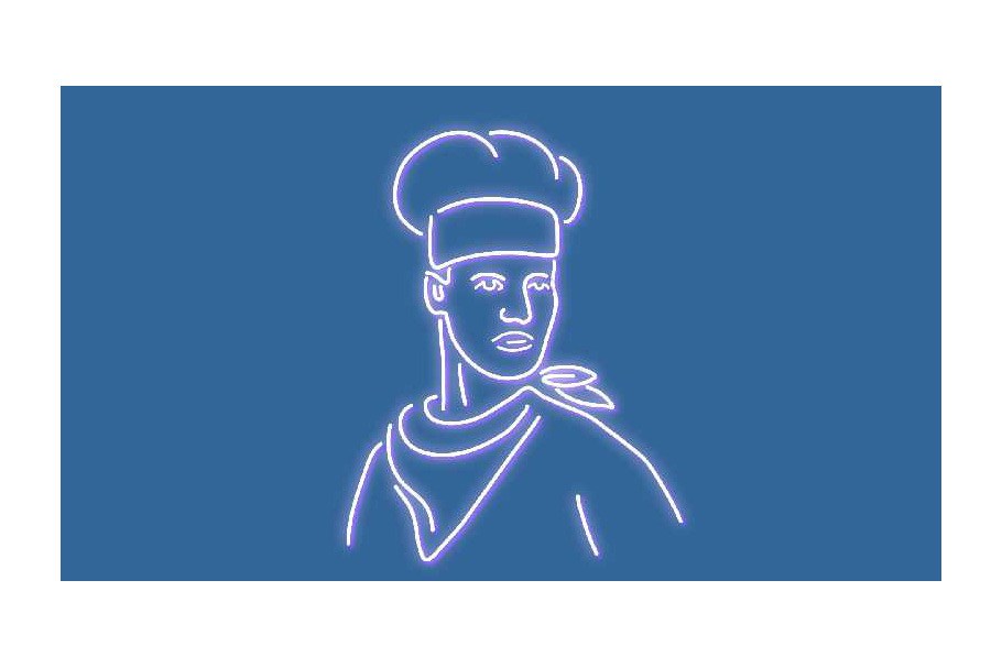 Chef Neon Sign 2D Animation in Graphics - product preview 8
