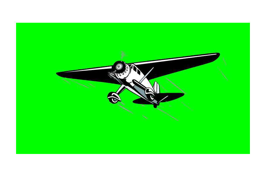 1930 Propeller Aircraft 2D Animation