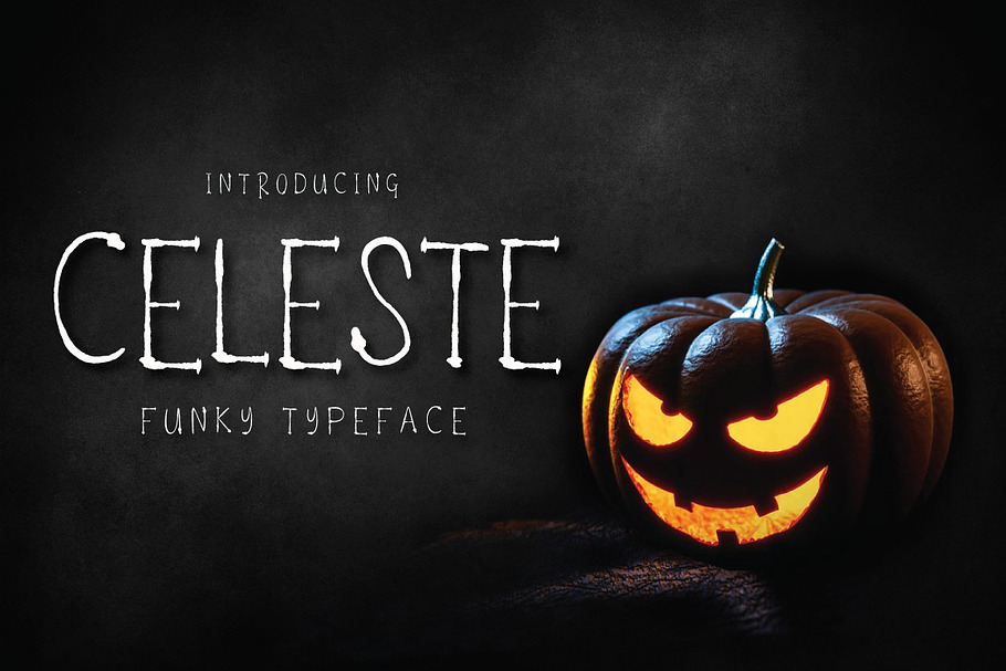 Celeste - Funky Typeface in Halloween Fonts - product preview 8
