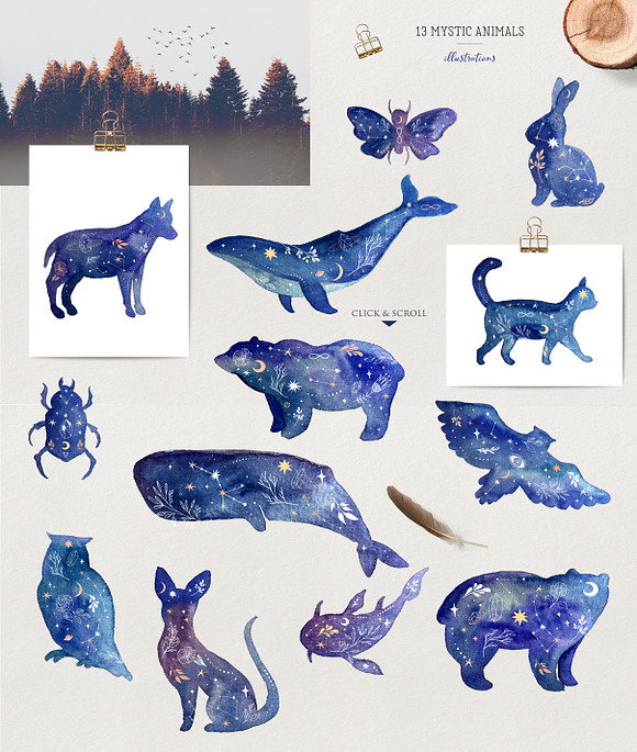 Mystic Animals collection in Illustrations - product preview 3