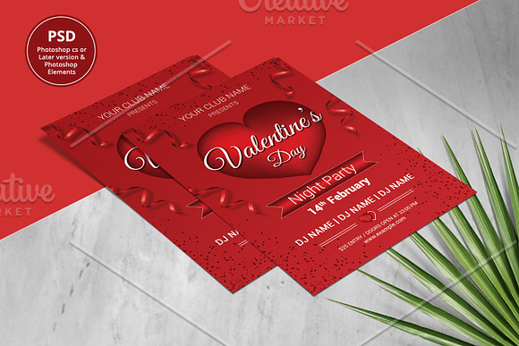 Valentines Day Party Invitation V944 in Flyer Templates - product preview 2