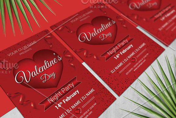 Valentines Day Party Invitation V944 in Flyer Templates - product preview 3