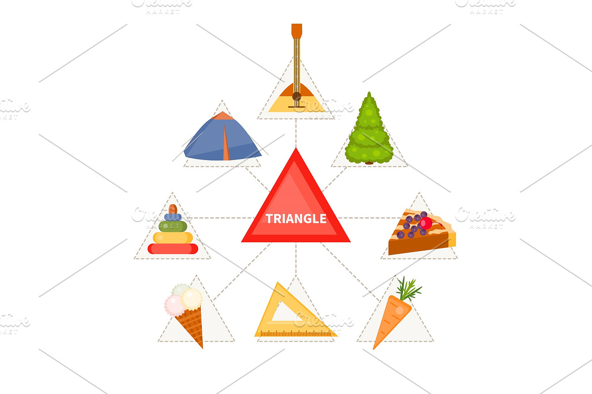 Triangular objects for children in Objects - product preview 8
