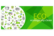 Eco Eecologically Clean Poster with