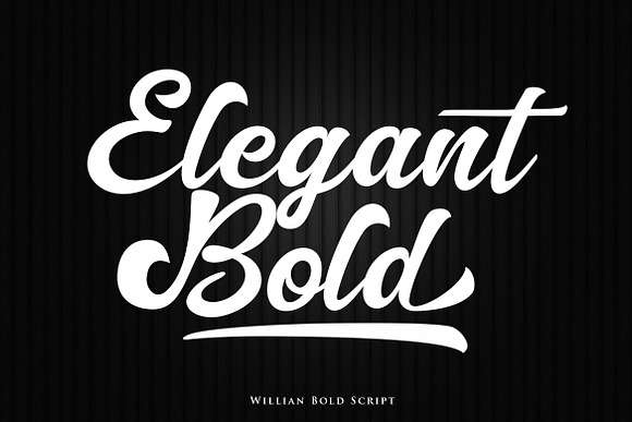 Willian - Elegant Bold Script in Script Fonts - product preview 1