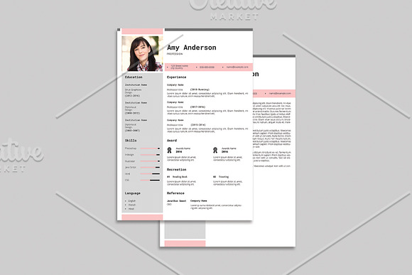 Resume Template - V04 in Resume Templates - product preview 2