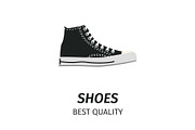 Best Quality Black Shoes Isolated