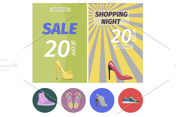 Shopping Night with Big Sale in