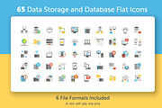 65 Data Storage and Databases Icons