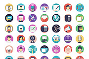 91 Flat Communication Icons
