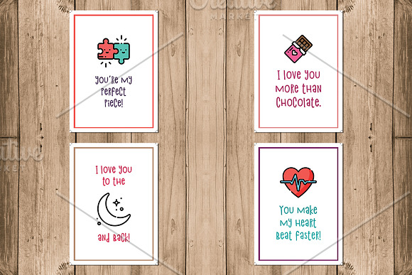 6 Valentine's Day Cards in Card Templates - product preview 1