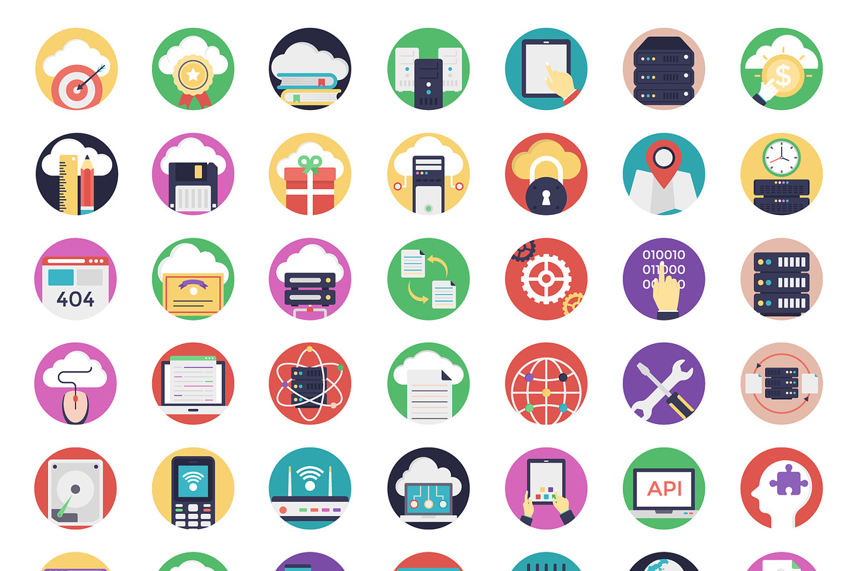 Database and Cloud Technology Icons in Icons - product preview 8